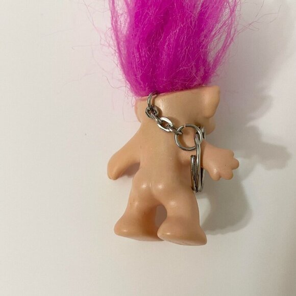 Vintage Troll Doll Keychain Made in Korea Collectible Toy - Picture 5 of 16